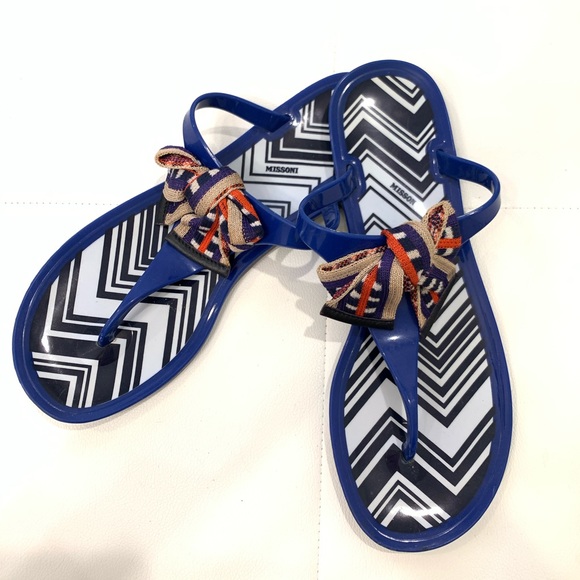 MISSONI Jelly Flip Flops Sz 40 - Picture 1 of 4